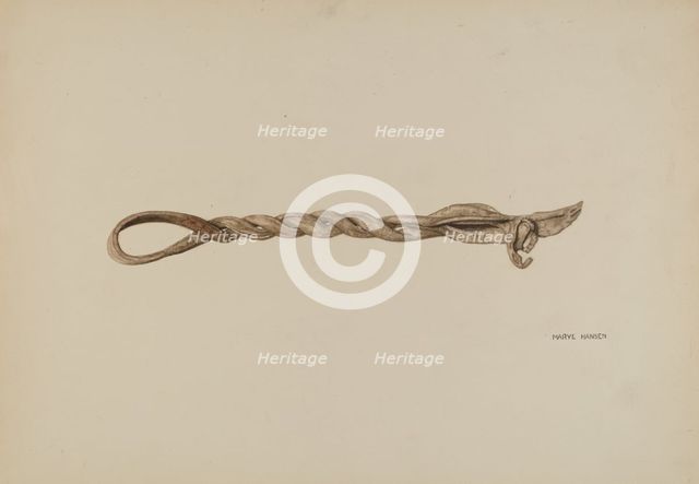Horse Hobble, c. 1939. Creator: Mary Hansen.