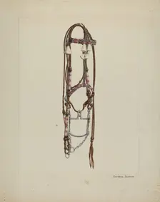 Horse Hair Bridle, c. 1937. Creator: Gordena Jackson