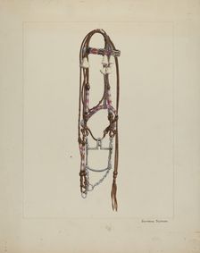 Horse Hair Bridle, c. 1937. Creator: Gordena Jackson