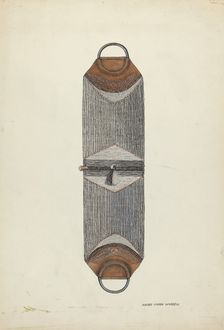 Horse Hair Cinch, c. 1936. Creator: Harry Mann Waddell