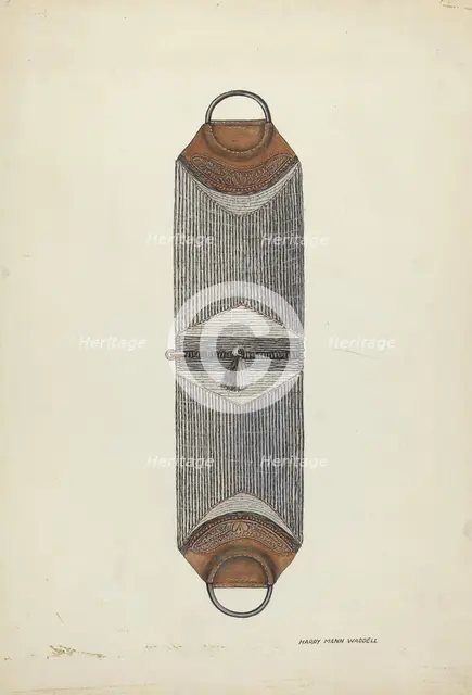 Horse Hair Cinch, c. 1936. Creator: Harry Mann Waddell.