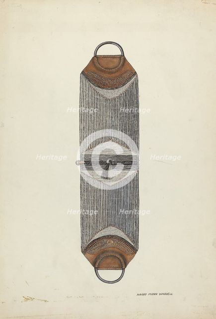 Horse Hair Cinch, c. 1936. Creator: Harry Mann Waddell.