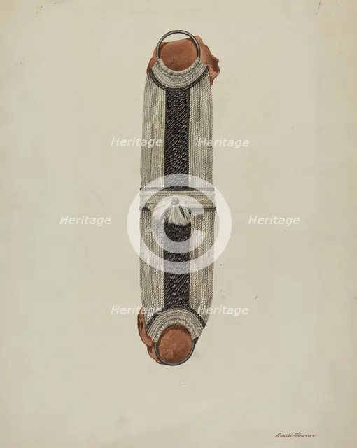 Horse Hair Cinch, c. 1937. Creator: Edith Towner.
