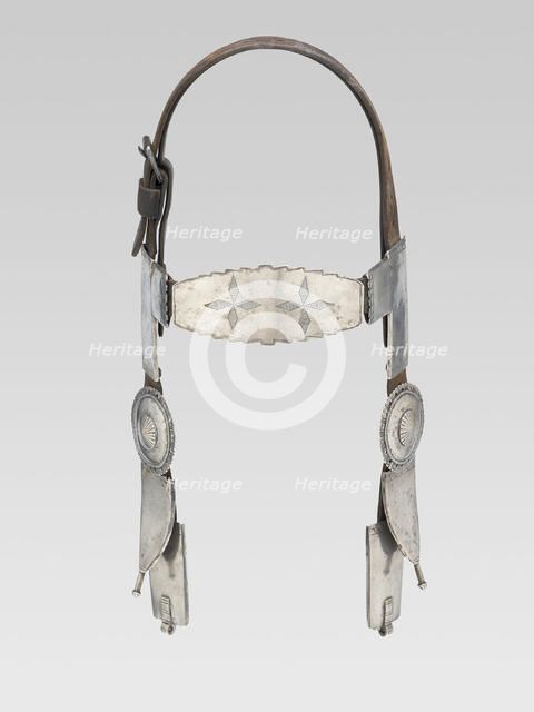 Horse Headstall, 1870s. Creator: Unknown.