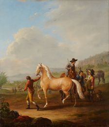Horse Market, 1786. Creator: Johann Georg Pforr