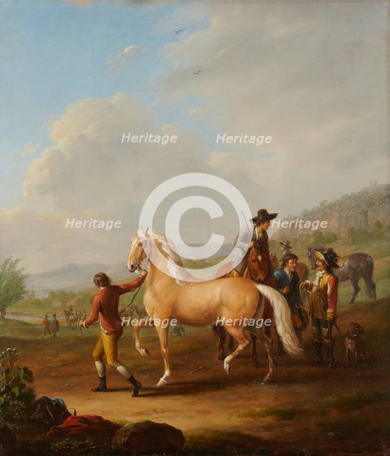 Horse Market, 1786. Creator: Johann Georg Pforr.