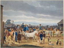 Horse market, 1802. Creator: Wilhelm von Kobell