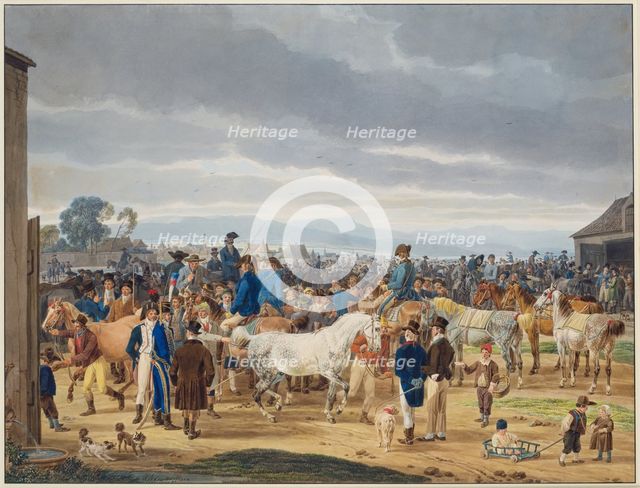 Horse market, 1802. Creator: Wilhelm von Kobell.