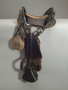 Horse saddle used by stuntman Ernest "Ernie" Robinson, ca. 1971. Creator: Unknown