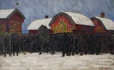 Horse-Sale, 1916. Creator: Gunnar August Hallström