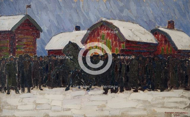 Horse-Sale, 1916. Creator: Gunnar August Hallström.