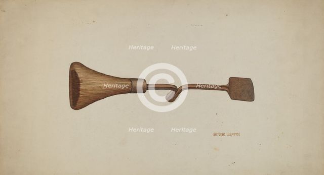 Horse Shoer's Knife, c. 1940. Creator: George C. Brown.