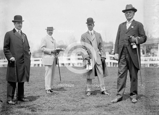 Horse Shows - 2 Unidentified; P.G. Gerry; Judge W.H. Moore, 1911. Creator: Harris & Ewing.