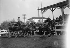 Horse Shows - 4-Horse Teams, 1912. Creator: Harris & Ewing