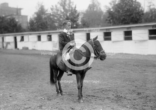 Horse Shows - Ashton Devereaux, Riding Pony, 1917. Creator: Harris & Ewing.