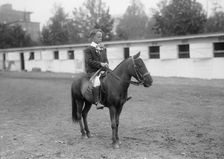 Horse Shows - Ashton Devereaux, Riding Pony, 1917. Creator: Harris & Ewing