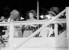 Horse Shows - Bakmetieff, Mme. Wife of Russian Ambassador., Hengelmuller Von Hengervar..., 1912. Creator: Harris & Ewing