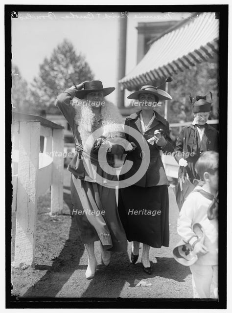Horse Shows, Butler Bowles and Miss Maurine, between 1910 and 1917. Creator: Harris & Ewing.