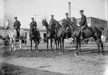 Horse Shows, Fort Myer Army officers Who Took Part In London And Stockholm Horse Show, 1912. Creator: Harris & Ewing