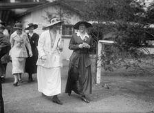 Horse Shows - Harris And Ewing Staff; Imogene James And Mildred Bartholow, 1915. Creator: Harris & Ewing