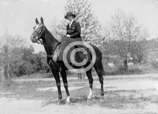 Horse Shows - Helen Buchanan, 1912. Creator: Harris & Ewing.