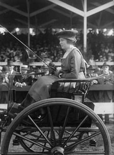 Horse Shows - Miss Constance Vauclain, 1916. Creator: Harris & Ewing