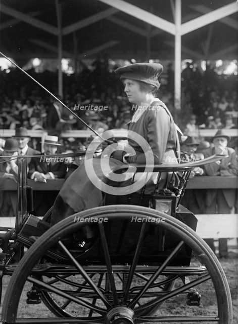 Horse Shows - Miss Constance Vauclain, 1916. Creator: Harris & Ewing.