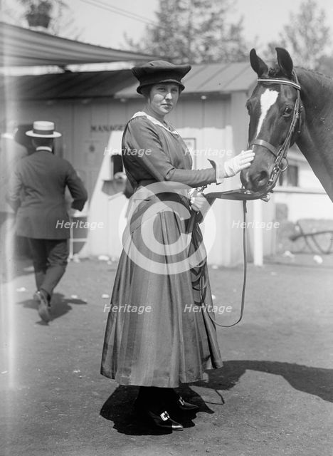 Horse Shows - Miss Constance Vauclain, 1916. Creator: Harris & Ewing.