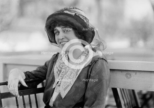 Horse Shows - Miss Ellen Rasmussen, 1912. Creator: Harris & Ewing.