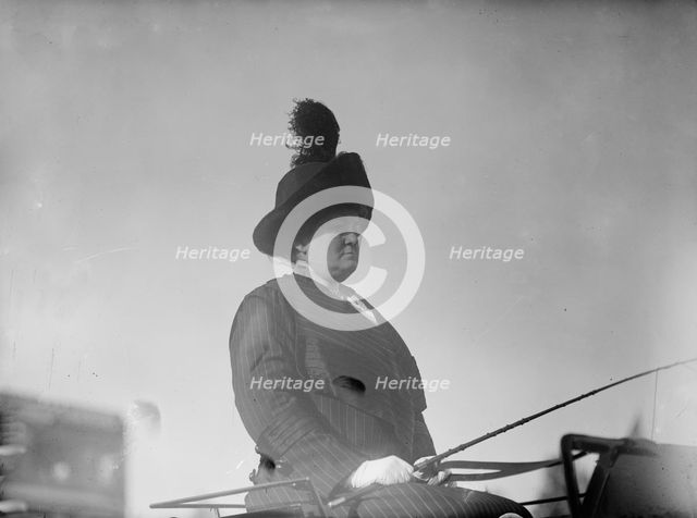 Horse Shows - Miss Ellen Rasmussen Or Mrs. C.W. Watson, 1912. Creator: Harris & Ewing.