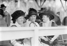 Horse Shows - Miss Georgiana Todd; Mrs. L.M. Garrison; Mrs. George Leary of N.Y., 1913. Creator: Harris & Ewing