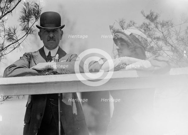 Horse Shows - Mr. J. Low Harriman And Miss Rasmussen, 1912. Creator: Harris & Ewing.