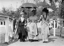 Horse Shows - Mrs. Burton Harrison; Mrs. W.J. Bryan; Mrs. Thomas F. Walsh, 1913. Creator: Harris & Ewing