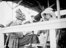 Horse Shows - Mrs. Longworth; Miss Mary Sutherland, 1911. Creator: Harris & Ewing