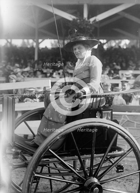 Horse Shows - Mrs. William Lieber of Pennsylvania, 1916. Creator: Harris & Ewing.