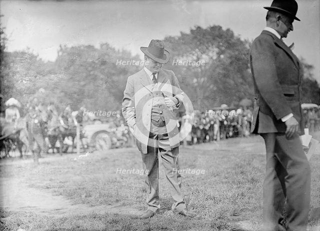 Horse Shows - Senator Bailey of Texas, 1910. Creator: Harris & Ewing.