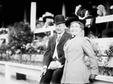 Horse Shows - Rep. And Mrs. Horace M. Towner, 1911. Creator: Harris & Ewing