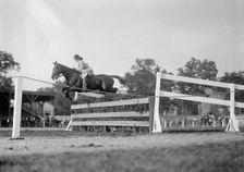 Horse Shows - Unidentified Entrants, Jumping, 1910. Creator: Harris & Ewing