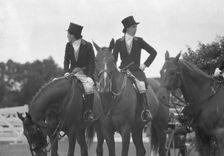 Horse show in Westport, Connecticut, between 1911 and 1942. Creator: Arnold Genthe