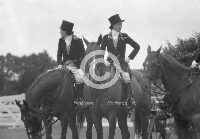 Horse show in Westport, Connecticut, between 1911 and 1942. Creator: Arnold Genthe.