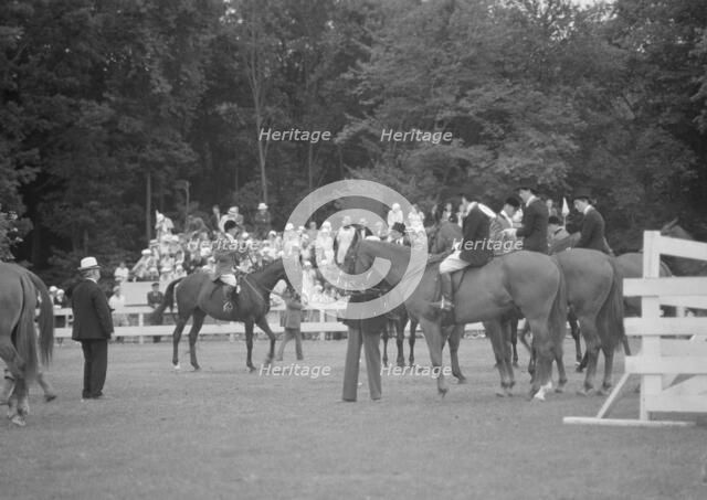 Horse show in Westport, Connecticut, between 1911 and 1942. Creator: Arnold Genthe.