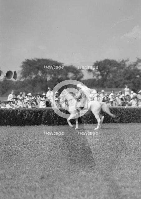 Horse show or show jumping event, between 1911 and 1942. Creator: Arnold Genthe.