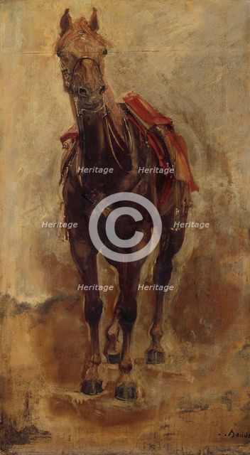 Horse study for the equestrian portrait of the Count of Palikao, c1876. Creator: Paul-Jacques-Aime Baudry.