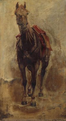 Horse study for the equestrian portrait of the Count of Palikao, c1876. Creator: Paul-Jacques-Aime Baudry