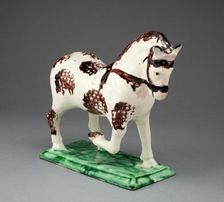 Horse, Staffordshire, c. 1765. Creator: Staffordshire Potteries