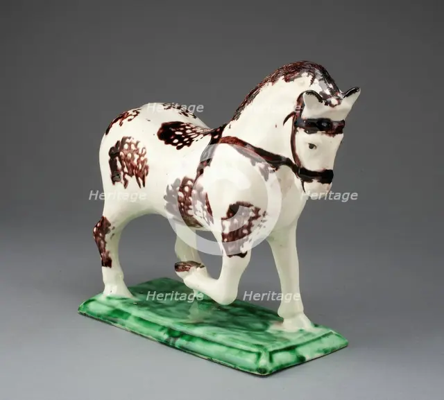 Horse, Staffordshire, c. 1765. Creator: Staffordshire Potteries.