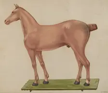 Horse Statue, c. 1937. Creator: Alf Bruseth