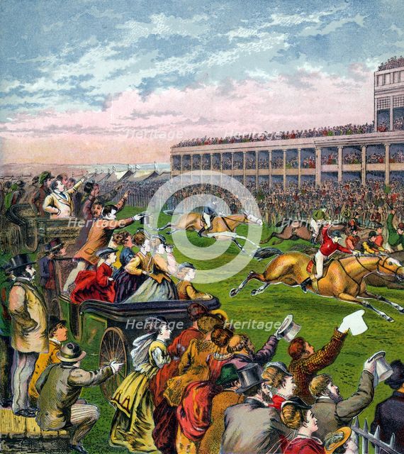 Horse race, 19th century. Artist: Unknown