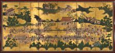 Horse Race at the Kamo Shrine, 1615-50. Creator: Tosa School (Japanese)