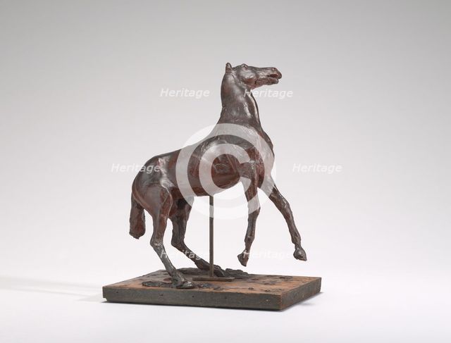 Horse Rearing, 1880s. Creator: Edgar Degas.
